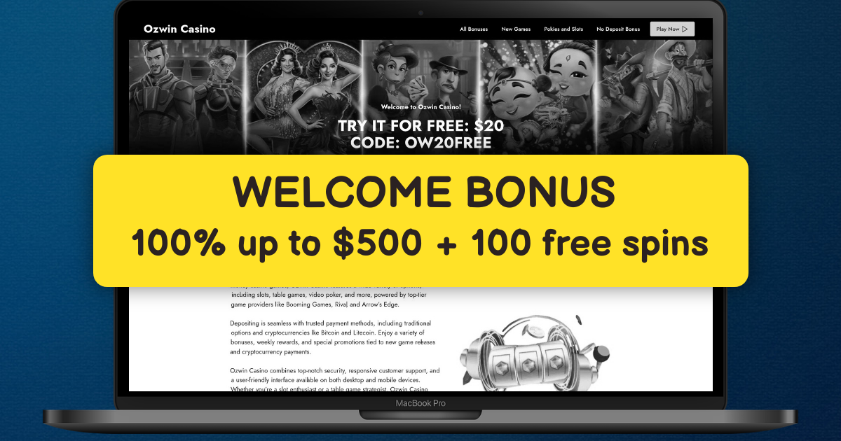 Ozwin Casino banner